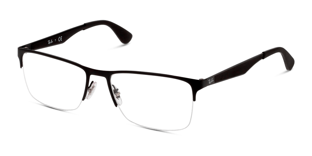 Ray-Ban RX6335 2503 férfi fekete színű téglalap formájú szemüveg