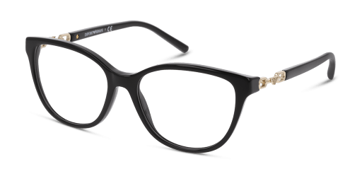 Emporio Armani EA3190 5001 női fekete színű négyzet formájú szemüveg