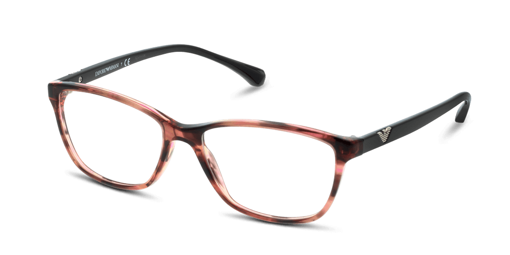 Emporio Armani EA3099 5553 női rózsaszín színű téglalap formájú szemüveg