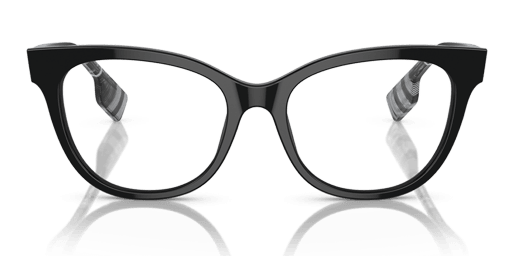 Burberry BE2375 3001 női fekete színű macskaszem formájú szemüveg