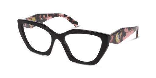 Prada PR 09YV 21B1O1 női fekete színű macskaszem formájú szemüveg
