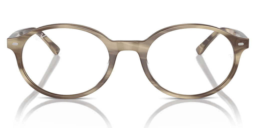 Ray-Ban 0RX5429 női bézs színű ovális formájú szemüveg