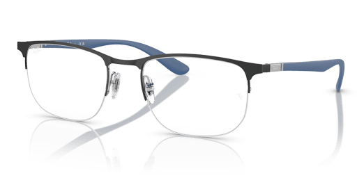 Ray-Ban 0RX6513 férfi fekete színű különleges formájú szemüveg