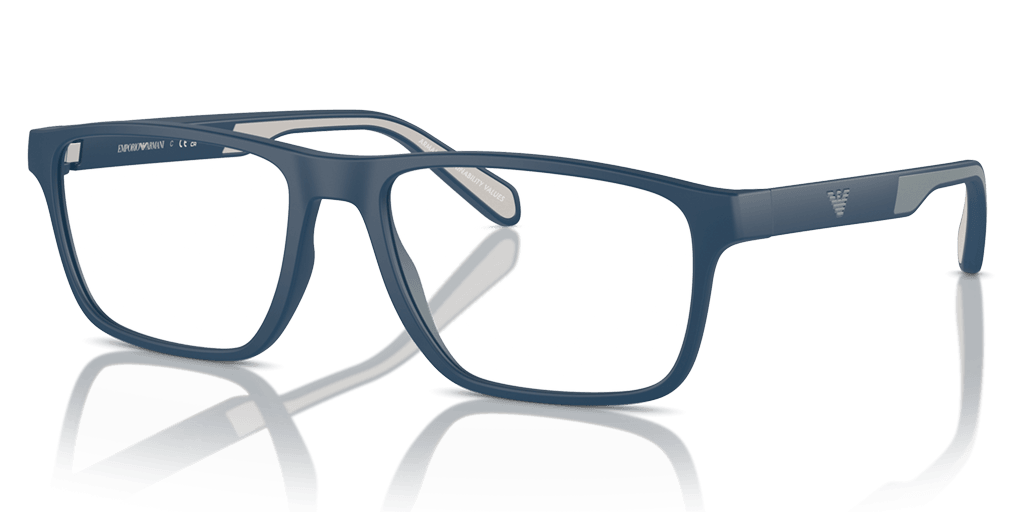 Emporio Armani 0EA3233 férfi kék színű téglalap formájú szemüveg