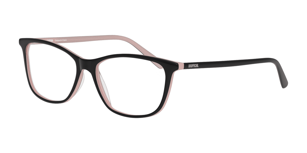 Unofficial UNOF0306 BB00 női fekete színű téglalap formájú szemüveg