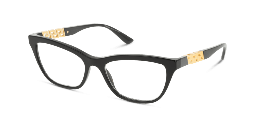 Versace VE3318 GB1 női fekete színű téglalap formájú szemüveg