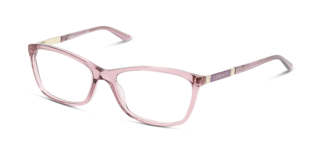 Versace VE3186 5279 női rózsaszín színű téglalap formájú szemüveg
