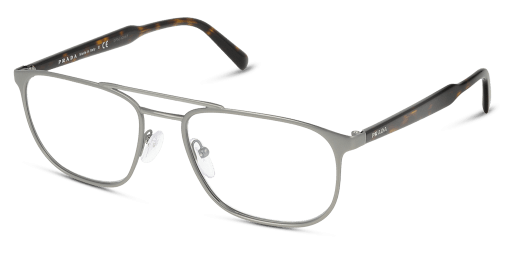 Prada 0PR 54XV férfi szürke színű téglalap formájú szemüveg