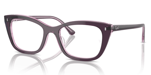 Ray-Ban 0RX5433 női lila színű négyzet formájú szemüveg
