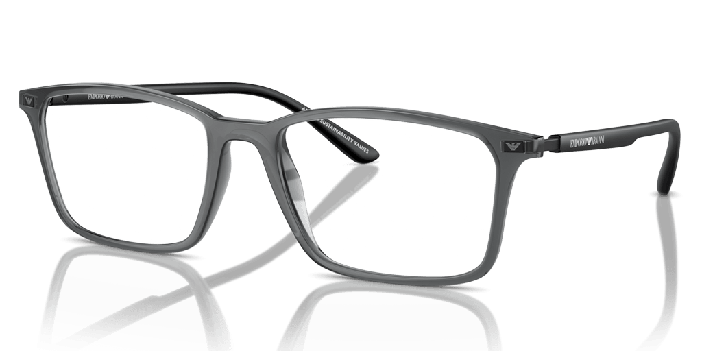 Emporio Armani 0EA3237 férfi transzparens színű téglalap formájú szemüveg