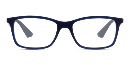 Ray-Ban RX7047 5450 férfi kék színű téglalap formájú szemüveg