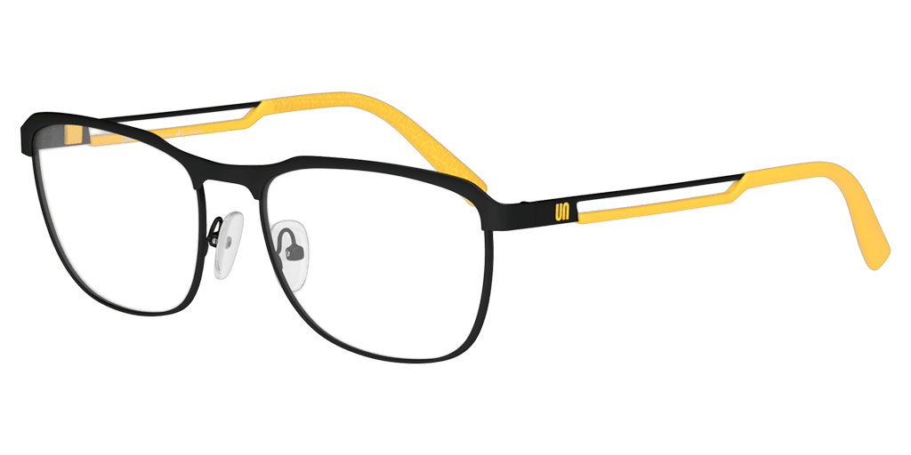 Unofficial UNOM0353 férfi fekete színű téglalap formájú szemüveg
