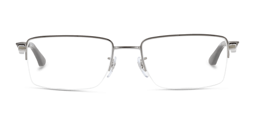 Ray-Ban RX6285 2502 férfi ezüst színű téglalap formájú szemüveg