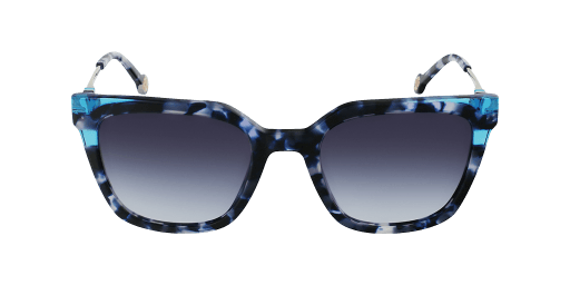 Carolina Herrera SHE864 09SW női kék színű négyzet formájú napszemüveg