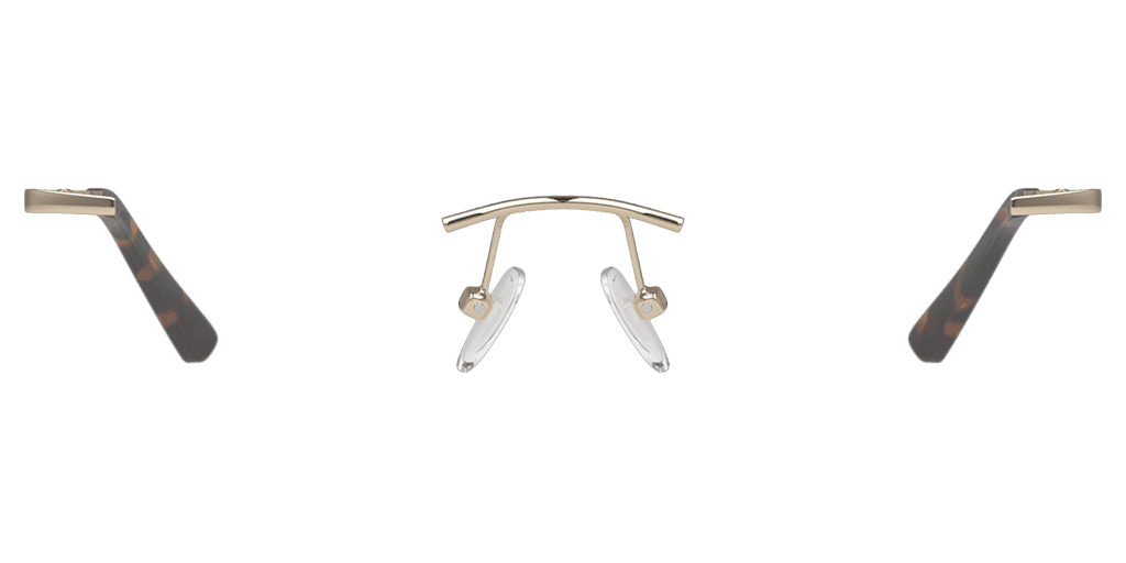 Unofficial UNOF0469 női arany színű mandula formájú szemüveg