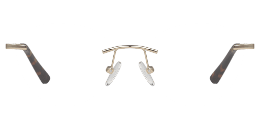 Unofficial UNOF0469 női arany színű mandula formájú szemüveg